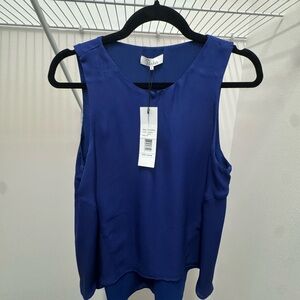 NWT - Parker Blue Sleeveless Blouse - Size M